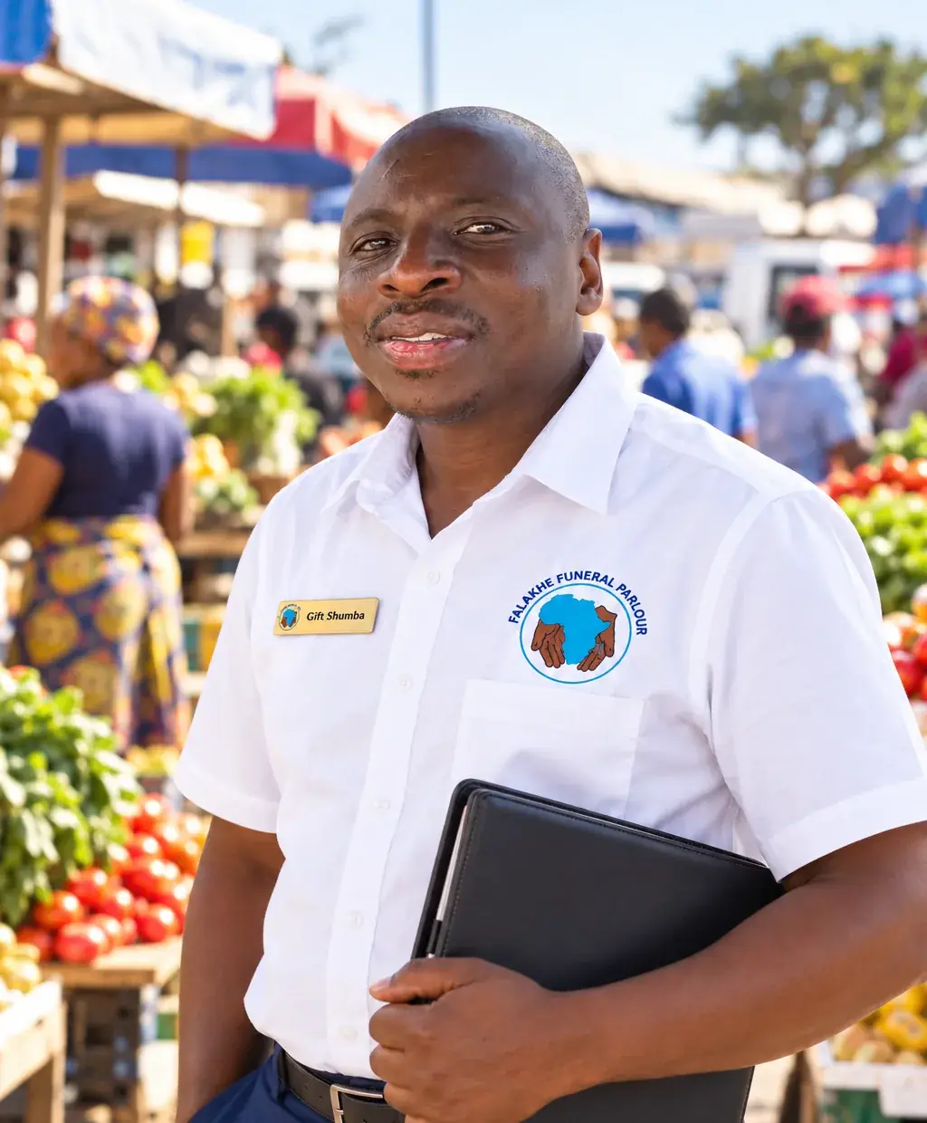 Gift Shumba, Sales Agent at Falakhe Funeral Parlour