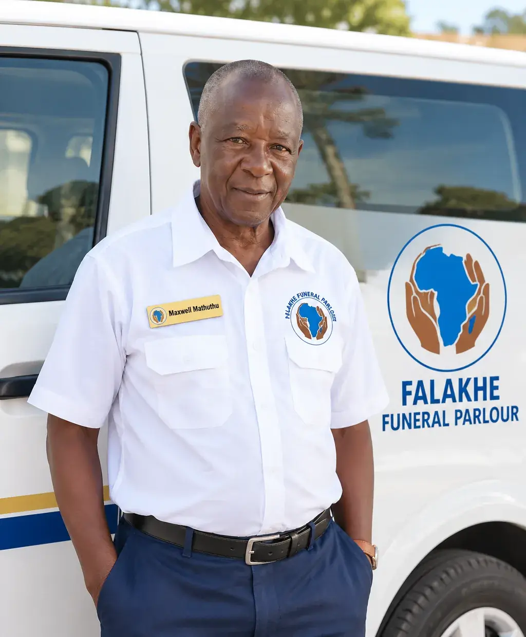 Maxwell Mathuthu, Driver at Falakhe Funeral Parlour
