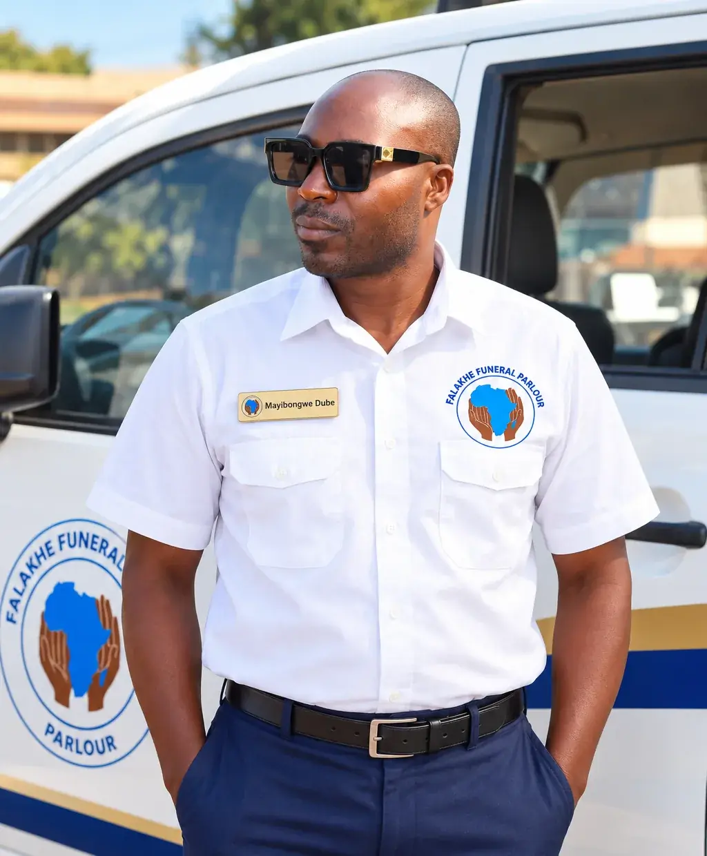 Mayibongwe Dube, Driver at Falakhe Funeral Parlour
