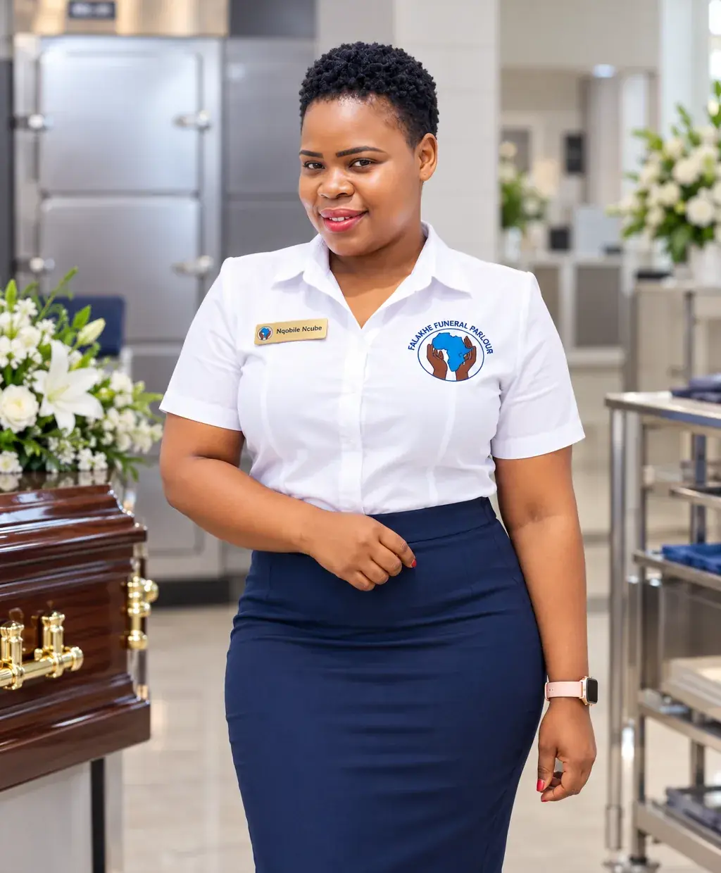 Nqobile Ncube, Chief Mortician at Falakhe Funeral Parlour